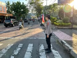 Bentuk Kepedulian Polri kepada Masyarakat, Personil Sat Binmas Rutin Laksanakan Strong Point Pagi 