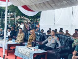Kapolres Mesuji Beserta Bupati Mesuji Membuka Acara Pameran Di Aula Apel Polsek Simpang Pematang