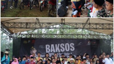 Maknai Hut Bhayangkara Ke- 79, Kapolres Bangkalan Gelar Baksos Touring Trail Adventure