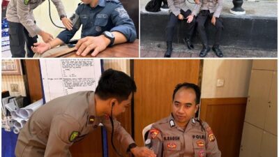 Jaga Kesehatan dan Meningkatkan Kinerja Personel dalam Ops Patuh Agung 2025, Subsatgas Dokkes Polres Karangasem Laksanakan Keslap