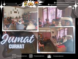 Kapolsek Sidemen Gelar Jum’at Curhat, di Kantor Sekretariat Desa Adat Tabola