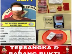 Pengedar Sabu Diringkus Satresnarkoba Polres PALI di Warung Pinggir Jalan, 5,28 Gram Barang Bukti Diamankan