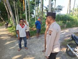 Polsek Tanjung Raja Dukung Ketahanan Pangan, Hadiri Penanaman Jagung Pipil di Desa Sungai Pinang I Ogan ilir