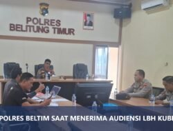 POLRES BELTIM siap kirimkan Tenaga Pengajar saat Pendidikan, Pelatihan dan Sertifikasi Paralegal Desa oleh LBH KUBI