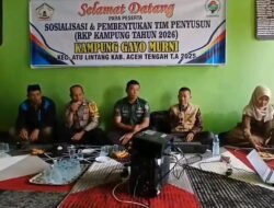 Babinsa Hadiri Sosialisasi dan Pembentukan Tim Penyusunan RKP Kampung Gayo Murni