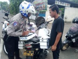 Dalam Ops Patuh Agung 2025 Polres Jembrana Lakukan Penindakan, di Jalur Rawan Pelanggaran Lalulintas