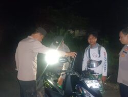 Tingkatkan Keamanan pada Malam Hari Libur, Polsek Rambang Gelar KRYD dan Patroli Hunting