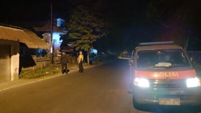 Cegah Gangguan Kamtibmas Polsek Bebandem Gelar Blue Light Patrol, demi Terjaganya Harkamtibmas Agar Situasi Aman Kondusif