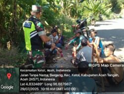 Babinsa Koramil Ketol Imbau Warga Tak Bakar Lahan di Musim Kemarau