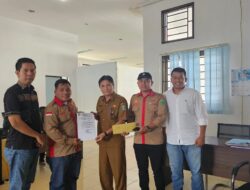 Pengurus PC.FSPTN Kab.Siak Sah Terima Bukti Laporan Pencatatan Dari Dinas Kadistransnaker Kab.Siak, Riau