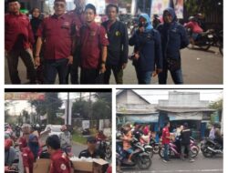 Bergerak Dan Peduli Kelangkaan BBM,Raje(Rumah Aspirasi Jember)Bagikan 1000 Paket Snak Dan Air Mineral
