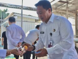 Lapas Kelas I Tangerang Laksanakan Tes Urine Kepada Puluhan Warga Binaan