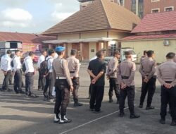 Sipropam Polres Karangasem Lakukan Pengawasan dan Absensi Personel, dalam Ops Sikat Agung 2025