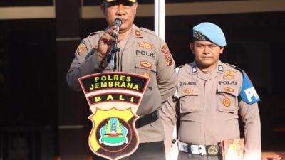Polres Jembrana Gelar Apel Jam Pimpinan, Wakapolres Tekankan Disiplin dan Pelayanan Publik