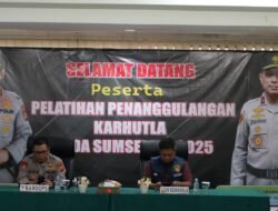 Hadapi Musim Kemarau 2025, 180 Personel Polda Sumsel Gelar Pelatihan Penanganan Karhutla, Pesan Karo OPS Polda