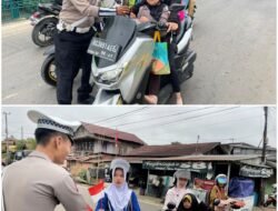 Menyambut HUT RI ke 80 Satlantas Polres Pali Gelar Aksi Simpatik