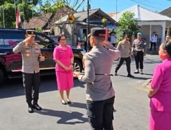 Kunjungan Kerja Kapolda Bali di Sambut Kapolres Karangasem, Kapolda Bali Sampaikan Enam Poin Penting