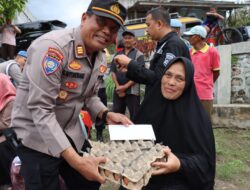 Sambut HUT RI ke-80, Polres Aceh Tengah Gelar Bakti Sosial Bagikan 20 Paket Sembako dan Tali Asih