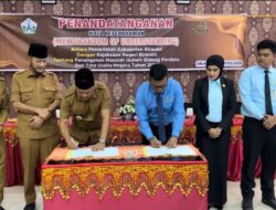 Kajari Bireuen Tanda Tangani MOU Dengan Pemerintah Kabupaten Bireuen