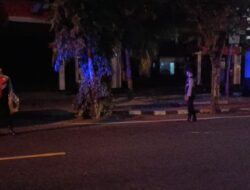 Jaga Stabilitas Kamtibmas pada  Malam Hari, Sat Samapta Polres Karangasem Gelar Blue Light Patrol 