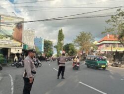 Ciptakan Keselamatan dan Kenyamanan Berlalulintas, Sat Binmas Rutin Melaksanakan Strong Point Pagi