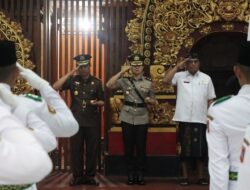Kapolres Karangasem Hadiri Upacara Pengukuhan Putra-Putri Terbaik, Sebagai Paskibraka Kabupaten Karangasem