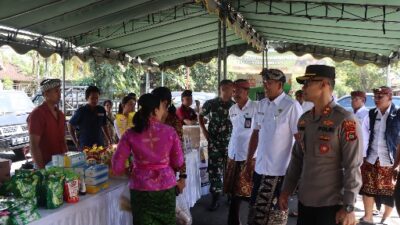 Kapolres Karangasem Pantau Pasar Murah Serentak, di Seluruh Wilayah Jajaran Polres Karangasem
