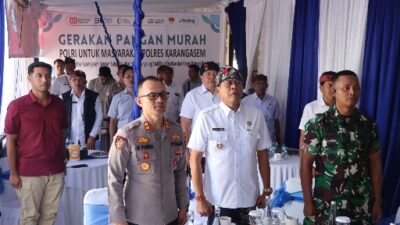 Kapolres Karangasem Ikuti Kick Off Launching Gerakan Pangan Murah Nasional, Via Zoom Meeting