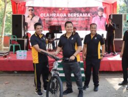 Olahraga Bersama di Goa Margo Trisno, Kapolres Nganjuk Sediakan Hadiah Sepeda Gunung