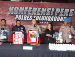 Polres Tulungagung Berhasil Amankan Tersangka Pengedar Narkoba Diduga Jaringan Internasional, Sita Sabu 1,2kg