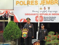 Polres Jembrana Gelar Upacara Bendera, Peringatan HUT ke-80 RI