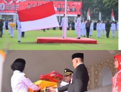 HUT RI Ke 80.Sang Saka Merah Putih Berkibar dilapangan Terbuka Hijau.Cot Gapu Kota Juang Bireuen