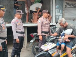 Satgas Preemtif Polres Karangasem Laksanakan Cooling Sistem Patroli Dialogis, di Desa Adat Bugbug