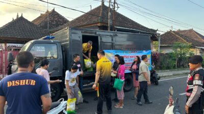 Polres Jembrana Gelar Gerakan Pangan Murah, Seluruh Stok Beras SPHP Terjual Habis dalam Waktu Singkat