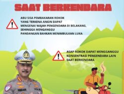 Dit.Lantas Polda Babel Himbau Agar Stop Merokok Saat Berkendara