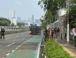 Demo 25 Agustus 2025 di DPR, Jalan Gatot Subroto Ditutup Bertahap