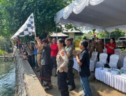 Semarakkan HUT Kota Negara ke-130, Kapolres Jembrana Hadiri Lomba Balap Sampan Tradisional 