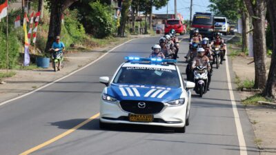 Cegah Gangguan Kamtibmas, Polres Bangka Selatan Gelar Patroli Skala Besar