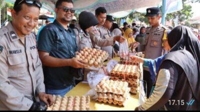 Pangan Murah Polres Beltim Ludes dalam 30 Menit di Kelapa Kampit      Detikperistiwa.co.id