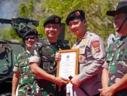 Perkuat Sinergitas, Kapolda Bali Hadiri penutupan Latihan Menembak Senjata Kendaraan Tempur Denkav 4/Simha Pasupati TA 2025