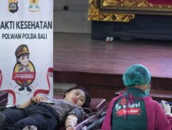 Sambut HUT Polwan ke-77, Polwan Polda Bali Gelar Donor Darah