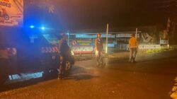Cegah Gangguan Kamtibmas di Malam Hari, Personel Polsek Bebandem Gelar Blue Light Patrol 