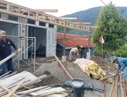 Babinsa Koramil 06/Jagong Gelar Karya Bakti Bersama Warga di Desa Merah Said