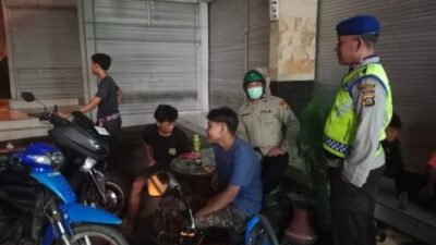 Rutinitas Patroli Malam Sat Polairud Polres Karangasem, Jaga Kondusifitas di Kawasan Wisata Candidasa