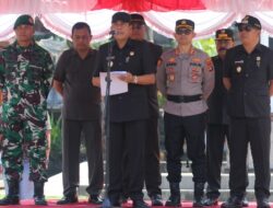 Jaga Stabilitas Keamanan Wilayah, Polres Karangasem Gelar Apel Siaga Gabungan TNI-Polri dan Pecalang