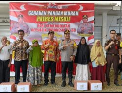 Dalam Acara Gerakan Pangan Murah Yang Di Gelar Polres Mesuji, Lima Ton Beras Habis Terjual