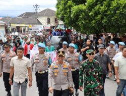 Sikap Humanis Kapolres Aceh Tengah Sambut dan Kawal Aksi Unjuk Rasa AGM dengan Senyum