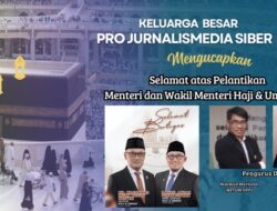 PJS Ucapkan Selamat, Dukung Kementerian Haji dan Umrah RI