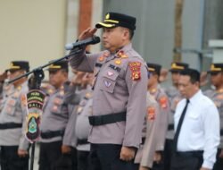 Wakapolres Karangasem Pimpin Upacara Bendera, Peringati Hari Olahraga Nasional Ke-42