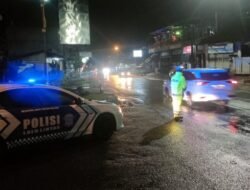 Tekan Angka Lakalantas, Sat Lantas Polres Karangasem Laksanakan Pengaturan Pada Malam Hari